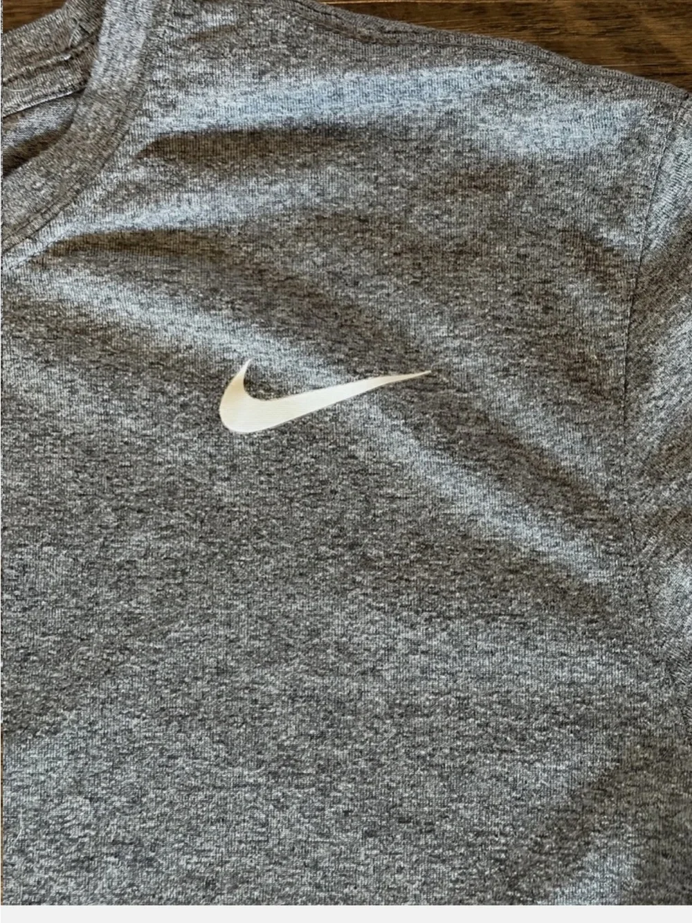 Nike Dri-Fit long sleeve black / gray size Med mens training shirt lot